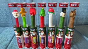 lot 2068 image: PEZ Christmas Holiday Candy Dispensers Collection