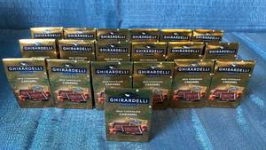 lot 2077 image: Ghirardelli Milk Chocolate Caramel Squares Collection 19 count.