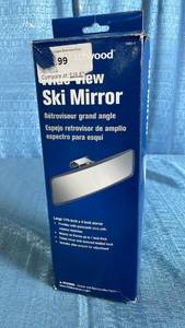 lot 3042 image: Attwood Wide View Ski Mirror with Mounting Hardware