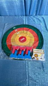 lot 3050 image: Axe Throwing Game Set with Target Board and 6 Foam Axes