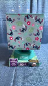 lot 8004 image: Disney Stitch LED Night Light Icon Lamp with Stand