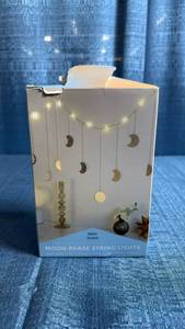 lot 8029 image: Teen Home Moon Phase String Lights LED Decoration