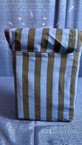lot 8031 image: Striped Cotton Kids Bedding Set Twin Size