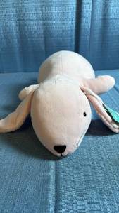 lot 8038 image: Pillowfort Brand 3lb Weighted Plush Bunny in Light Pink Color
