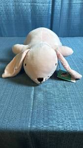 lot 8047 image: Pillowfort Brand 3lb Weighted Plush Bunny in Pink Color