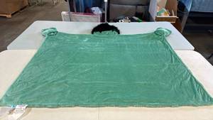 lot 8055 image: Pillowfort Brand The Incredible Hulk Plush Throw Blanket with Hood and Hulk Hands Hand Mitts