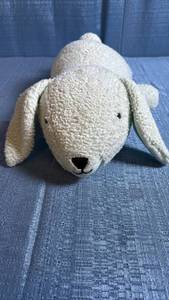 lot 8070 image: Pillowfort Brand 3lb Weighted Plush Bunny Stuffed Toy in Light Green Color