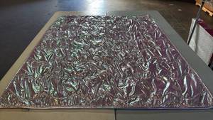 lot 8082 image: Teen Home Metallic Puffer Quilted Throw Blanket with Soft Reverse
