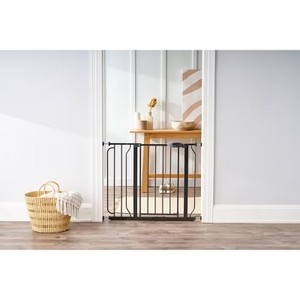 lot 5518 image: Regalo Easy Step Black Metal Walk-Through Gate