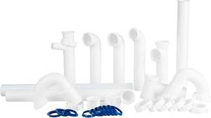 lot 5549 image: Kitchen Sink Drain Kit 1-12 P-Trap Replacement Plumbing Kit