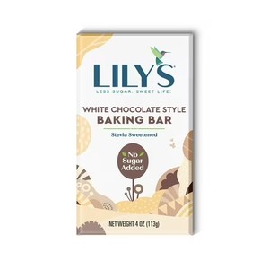 lot 5556 image: Lot of 10 Lilys White Chocolate No Sugar Added, Gluten Free Baking Bar,