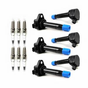 lot 5572 image: $79 Set of 6 UF603 Ignition Coils & Iridium Spark Plugs HondaAcura