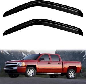 lot 5585 image: 4PC Rain Guards for 2007-2013 Chevy Silverado Window Visors