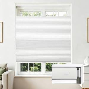 lot 5618 image: $72 Joydeco Cordless TopDown BottomUp Blackout Honeycomb Blinds 49x64