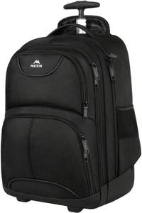 lot 5670 image: $63 MATEIN Rolling Backpack 17-Inch Water-Resistant Laptop Bag