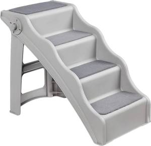 lot 5676 image: Amazon Basics Foldable Non-Slip Pet Stairs for Dogs and Cats, Grey