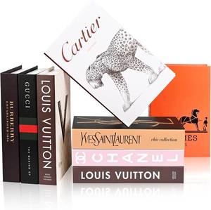 lot 5685 image: 8 Pcs Decorative Faux Books for Home Decor, Modern Fake Books