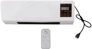 lot 5707 image: $150 Wall Mounted Fan & Heater, Efficient, US Plug