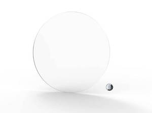 lot 5749 image: 16 WHITE Acrylic Lucite Circle Disc, 18 Thick