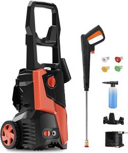 lot 5758 image: $107 Pressure Washer 4500 PSI with Foam Cannon, Quick-Connect Nozzles