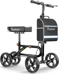lot 5769 image: $97 Economy Knee Scooter Steerable Walker for Injuries, Black