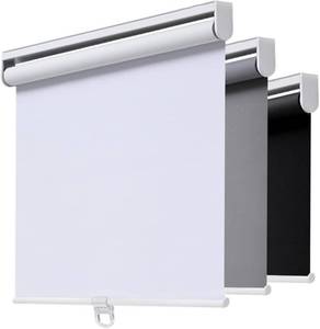 lot 5810 image: AOSKY Cordless Roller Shades Blackout Blinds 23x72 White