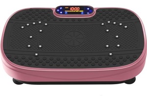 lot 5815 image: $69 Vibration Plate Exercise Machine, Full-Body Shaker, Pink