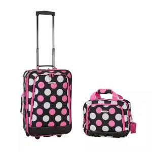 lot 5818 image: $51 Expandable 2-Piece Carry-On Softside Luggage Set, Mulpink Dot