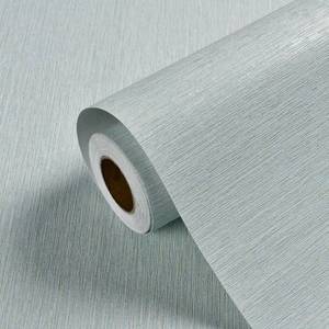 lot 5838 image: Haimin Grasscloth Wallpaper Peel & Stick 20.9x393 in Light Blue