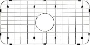 lot 5843 image: Serene Valley NLW2513C 25-18 x 12-78 Sink Grid, Centered Drain