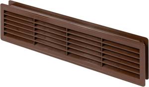lot 5853 image: AWENTA 18x5 Door Vent Cover, Two-Sided Brown Interior Doors