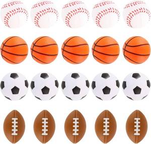 lot 5854 image: Hxezoc Mini Sport Stress Balls 20-Pack Foam Balls for Kids