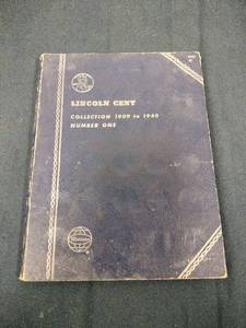 lot 52925 image: Whitman Lincoln Cent Coin Collection Album (18 Pennies)