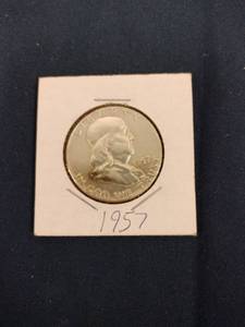 lot 52948 image: 1957 United States Franklin Half Dollar
