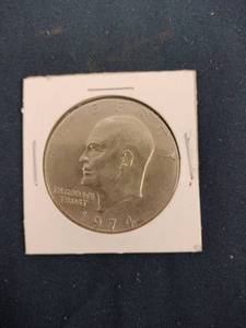 lot 52971 image: 1974 Eisenhower Dollar coin