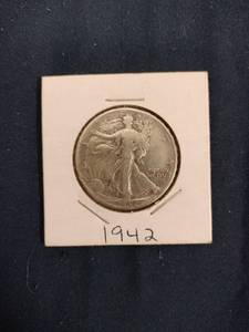 lot 52980 image: 1942 Walking Liberty half dollar