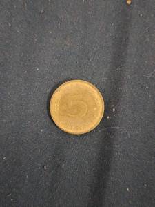 lot 59591 image: 1981 West German 5 Pfennig coin