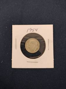 lot 59627 image: 1954 United States Roosevelt dime