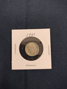 lot 59630 image: 1951 United States Roosevelt dime