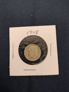 lot 59631 image: 1948 United States Roosevelt dime