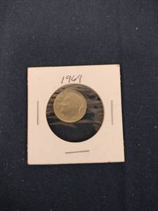 lot 59633 image: 1969 United States Roosevelt dime