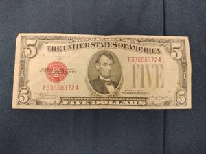 1928-C $5 United States Red Seal