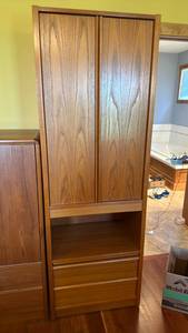 lot 107 image: Danish teak dresserchest 79x27x19 great condition