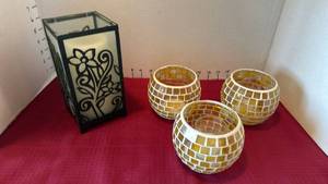 lot 1017 image: Candle holders
