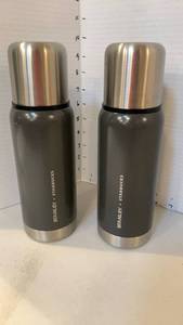 lot 1122 image: Stanley Starbucks Stainless Steel Vacuum Insulated Thermos Bottles Set