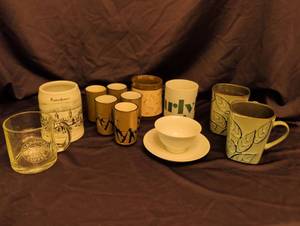 lot 1219 image: Mixed Coffee Mug and Cup Collection