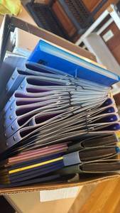 lot 1406 image: Office File Organization Binders and Folders Collection