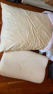 lot 1531 image: Bed pillows with one being Tempur pedic
