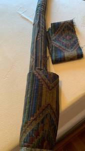 lot 1536 image: Roll of upholstery fabric 58 inches long