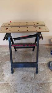 lot 2006 image: Bench N Vice portable work bench 38x28x21 located in basement has walkout&nbsp
